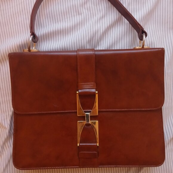 60/70s Vintage Widegate London leather bag. - Picture 1 of 5